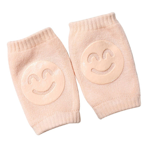 Baby Knee Pads Toddler Crawling Protector Toddler Legs Warmers Leg Protection Elbow Pads Baby Safety Cotton Non Slip Smiley