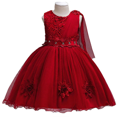 Girls Summer Dresses Kids Baby Girl Wedding Party Princess Tutu Dress For Teens Birthday Ball Gown Formal Dress Children Clothes