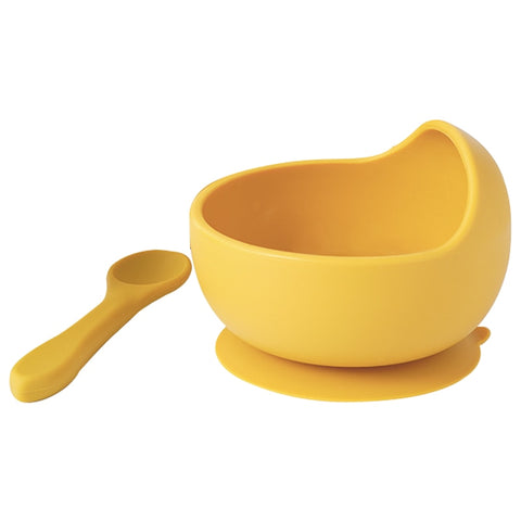 New Colors Feeding Set Food Grade Silicone Baby Bowl Set Non-silp Suction Bowl Spoon Kids Dinnerware BPA Free Tableware Dropship