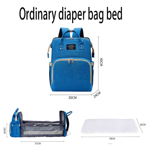 Umaubaby Diaper Bag Bed Large Capacity Maternity Bag baby bags for mom  3 in 1 foldable baby bed nappy bag Free baby mattress