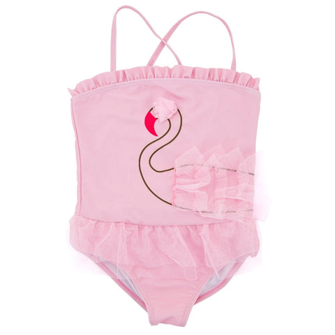 Honeyzone Summer Baby Girl Swimsuit Fused Polyester Spandex Cute Animal Kids Swimwear Baby Bikini Girl 1T-8T swimwear child