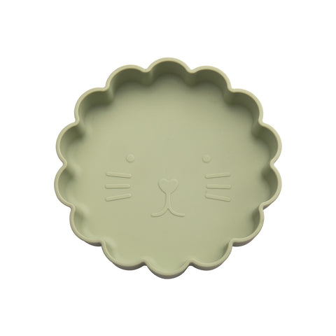 Silicone Baby Plate Food Grade Silicone Feeding Bowl Dining Plate  Cartoon Fox Dishes Suction Toddle Training Tableware Kid