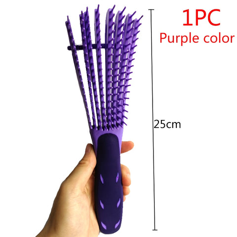 Detangling Massage Scalp Hair Brush Comb Women Styling Tool Afro African 4C Kinky Wavy Curly Hair Product