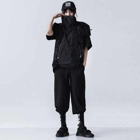 michalkova trending products 2020 tactical utility vest streetwear men clothes black jacket hoodies loose and comfortable
