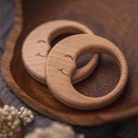 1pc Wooden Teether Wood Pendant For Pacifier Chain Baby Products Animal Wooden Blank Rodent Baby Teethers Birth Nurse Gifts Toys