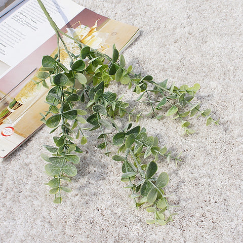 3Fork Eucalyptus Leaf Artificial Flowers Home Decoration Ornaments Wedding Photography DIY Vases for Household Products