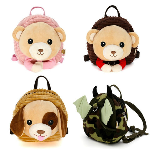Baby Safety Harness Walker Strap Anti lost Children Backpack Cute Cartoon Animal Traction Rope Plush Infant With 100cm Rope