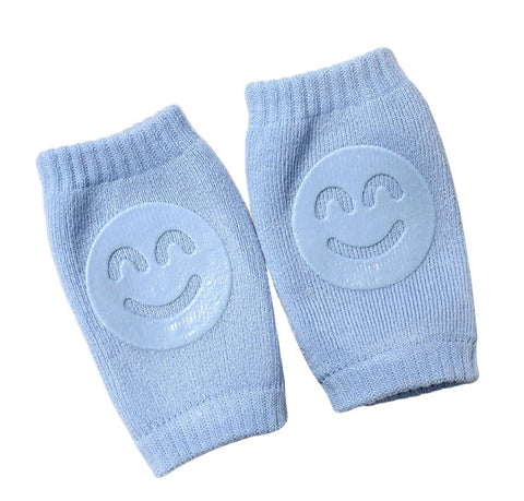 Baby Knee Pads Toddler Crawling Protector Toddler Legs Warmers Leg Protection Elbow Pads Baby Safety Cotton Non Slip Smiley