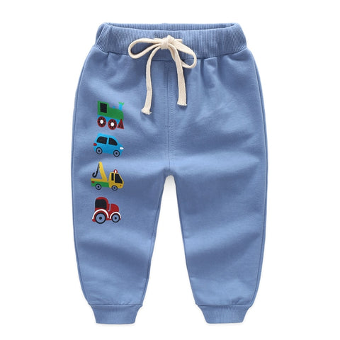 Baby Trousers Cartoon High Belly Pants Boy Grils Leggings Cotton Baby High Waist Elastic Harem Trousers Inafnt Abdomen Clothes