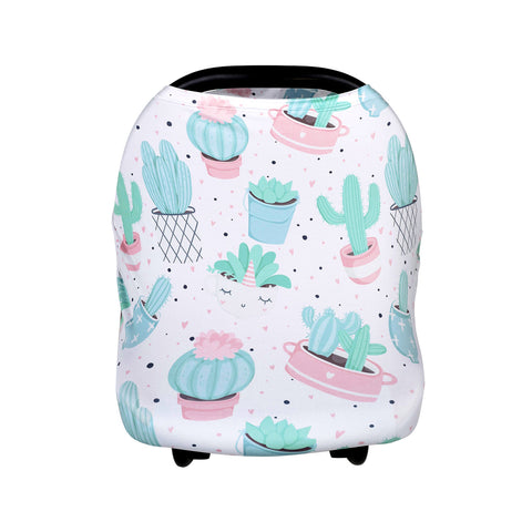 Multifunctional 5 in 1 Baby Breastfeeding Cover Car Seat Cover Canopy Shopping Cart Cover Trendy Scarf Breathable Nursing Cover