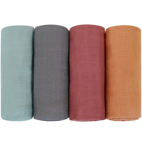 120x120cm Bamboo Blanket Swaddle Blankets Baby Muslin Swaddle Solid Plain Color Cotton Baby Blanket Newborn Infant
