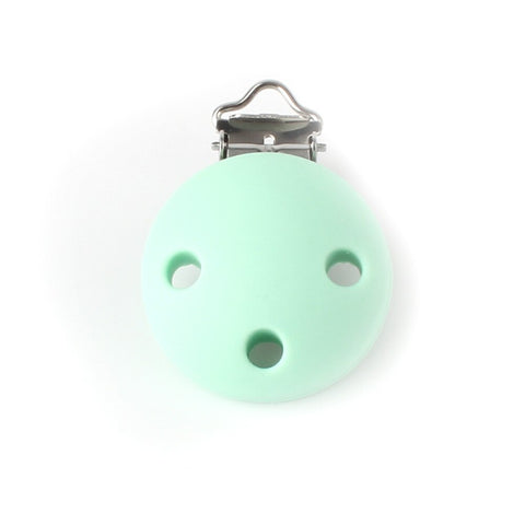 Keep&amp;Grow 2pcs Baby Silicone Teether Clips Pacifier Holder Chains Shape Heart Baby Teething Accessories Products Oral Care Toys
