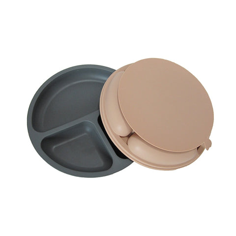 BPA Free Baby Silicone Suction Plate Kid Tableware Food Grade Silicone Non-Slip Baby Dish Infant Toddler Dinnerware