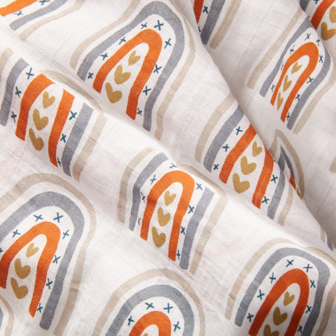 HappyFlute 4Pieces/Set Muslin Blankets 120*120cm Unisex Baby Swaddle Warp Muslin Cotton Baby Blanket
