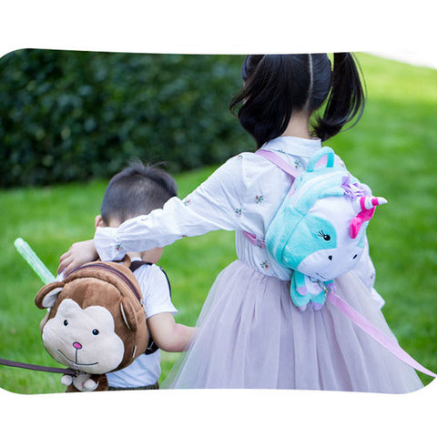 Baby Safety Harness Walker Strap Anti lost Children Backpack Cute Cartoon Animal Traction Rope Plush Infant With 100cm Rope