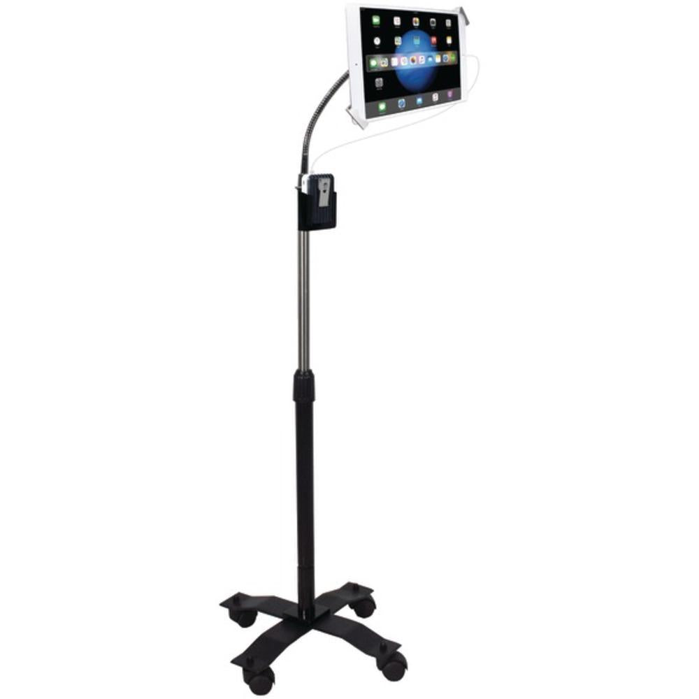 Cta Digital Pad-scgs Compact Security Gooseneck Floor Stand With Lock And Key Security System For Ipad/tablet