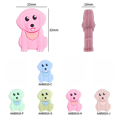TYRY.HU 5pcs I Love Mom Dad Silicone Beads Baby Products Teething Toys For DIY Jewelry Making BPA Free Mordedor Silicone Beads