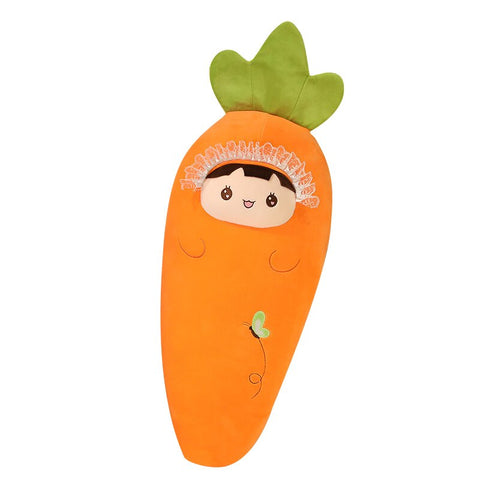 45-110cm Cartoon Plant Smile Carrot Plush toy Cute Simulation Vegetable Carrot Pillow Dolls Stuffed Soft Toys for Children Gift