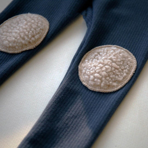 HoneyCherry Baby Thick Velvet Leggings Children Pants Baby Plush Patch Out Leggings Toddler Girl Leggings Fall Clothes For Kids