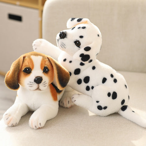 Simulation Plush Dogs Toy Look Alike Husky Dalmatians Akita Miguel Sharpie Puppy Dolls Lovely Stuffed Toys Kids Birthday Gift