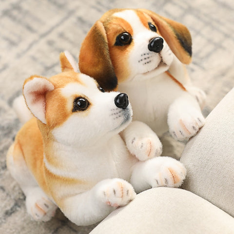 Simulation Plush Dogs Toy Look Alike Husky Dalmatians Akita Miguel Sharpie Puppy Dolls Lovely Stuffed Toys Kids Birthday Gift