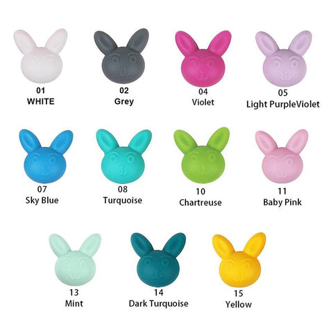 TYRY.HU 5pcs I Love Mom Dad Silicone Beads Baby Products Teething Toys For DIY Jewelry Making BPA Free Mordedor Silicone Beads