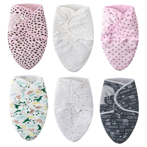Babies Sleeping Bags Newborn Baby Cocoon Swaddle Wrap Envelope 100%Cotton 0-6 Months Baby Blanket Swaddling Wrap Sleepsack