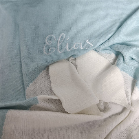 Name Personalised Baby Blankets Knitted Newborn Toddler Blanket For Kid Infant Rabbit Cartoon Plaid Bedding Birthday Gift
