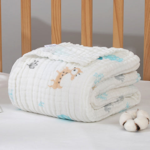 6 Layers Muslin Swaddle Baby Blankets Newborn Muslin Swaddle Baby Bedding Custom Blanket Couverture Bebe Emmaillotage