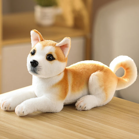 Simulation Plush Dogs Toy Look Alike Husky Dalmatians Akita Miguel Sharpie Puppy Dolls Lovely Stuffed Toys Kids Birthday Gift