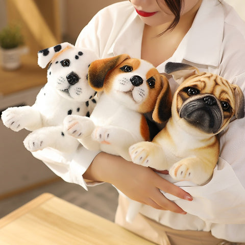 Simulation Plush Dogs Toy Look Alike Husky Dalmatians Akita Miguel Sharpie Puppy Dolls Lovely Stuffed Toys Kids Birthday Gift