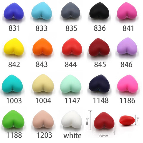 TYRY.HU 5pcs I Love Mom Dad Silicone Beads Baby Products Teething Toys For DIY Jewelry Making BPA Free Mordedor Silicone Beads