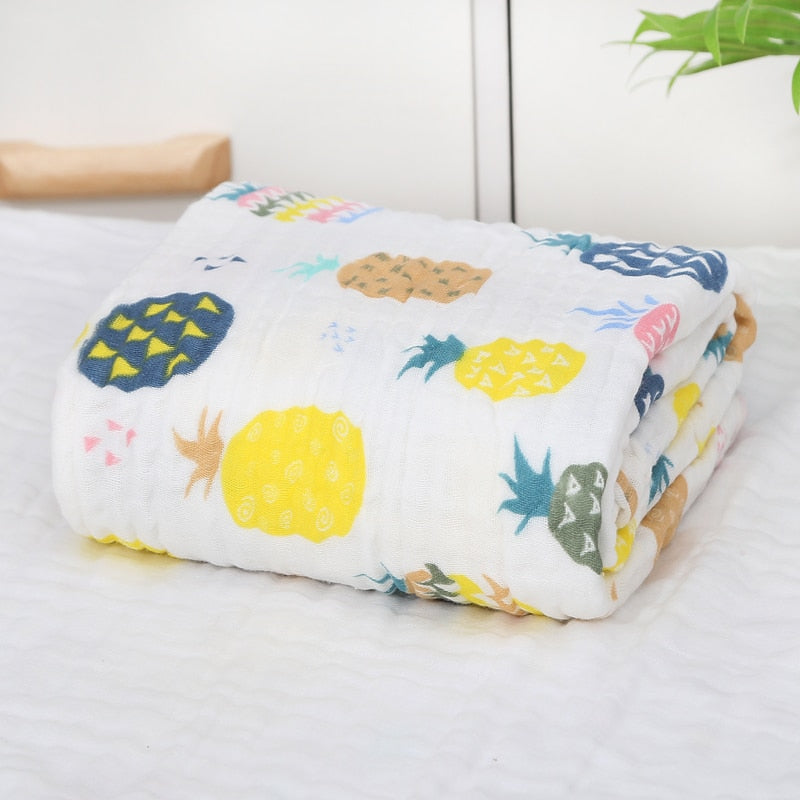 6 Layers Muslin Swaddle Baby Blankets Newborn Muslin Swaddle Baby Bedding Custom Blanket Couverture Bebe Emmaillotage