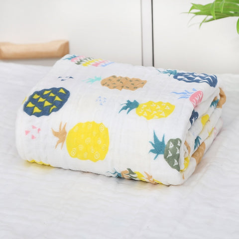 6 Layers Muslin Swaddle Baby Blankets Newborn Muslin Swaddle Baby Bedding Custom Blanket Couverture Bebe Emmaillotage