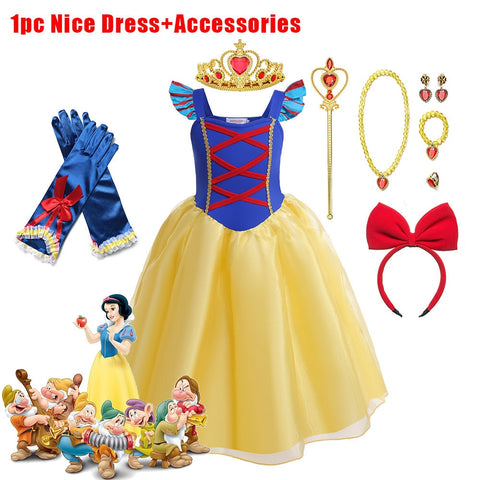 Frozen Girls Costumes Elsa Dress Halloween Party Cosplay Princess Clothes Snow Queen Children Fancy Dress Up Xmas Role Playing