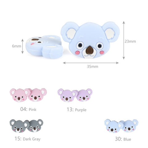 TYRY.HU 5pcs I Love Mom Dad Silicone Beads Baby Products Teething Toys For DIY Jewelry Making BPA Free Mordedor Silicone Beads