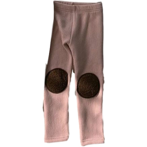 HoneyCherry Baby Thick Velvet Leggings Children Pants Baby Plush Patch Out Leggings Toddler Girl Leggings Fall Clothes For Kids