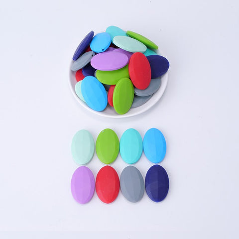 TYRY.HU 5pcs I Love Mom Dad Silicone Beads Baby Products Teething Toys For DIY Jewelry Making BPA Free Mordedor Silicone Beads