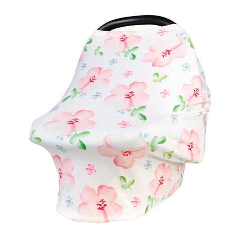 Multifunctional 5 in 1 Baby Breastfeeding Cover Car Seat Cover Canopy Shopping Cart Cover Trendy Scarf Breathable Nursing Cover