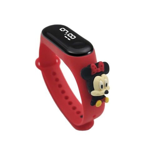 Marvel Batman SpiderMan Iron Man Action Figure Toys Children Anime LED Sports Watch Baby Boys And Girls Waterproof Touch Watch