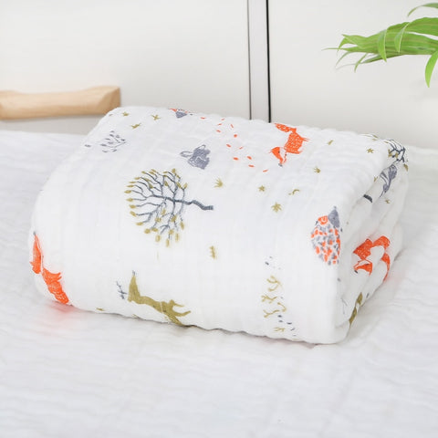 6 Layers Muslin Swaddle Baby Blankets Newborn Muslin Swaddle Baby Bedding Custom Blanket Couverture Bebe Emmaillotage