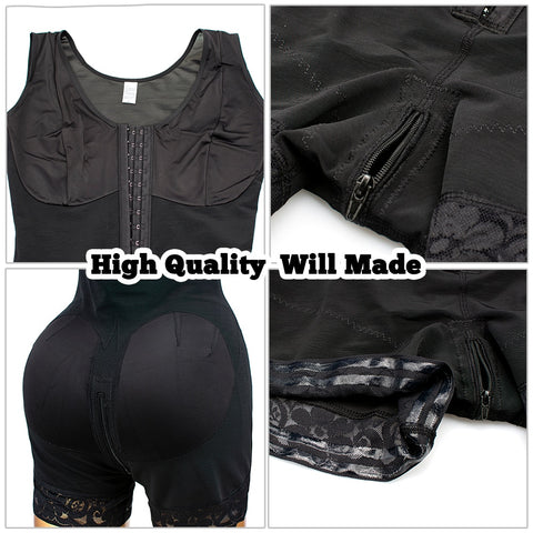 Full Body Shapewear Compression Girdle Fajas Colombian Corrective Underwear Tummy Control Shaper Butt Lift Slim Corset Bodysuits
