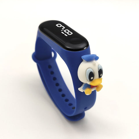 Marvel Batman SpiderMan Iron Man Action Figure Toys Children Anime LED Sports Watch Baby Boys And Girls Waterproof Touch Watch
