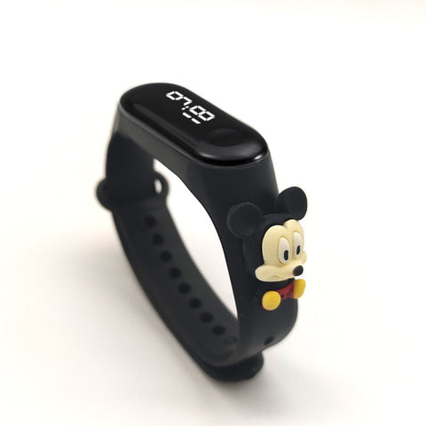 Marvel Batman SpiderMan Iron Man Action Figure Toys Children Anime LED Sports Watch Baby Boys And Girls Waterproof Touch Watch