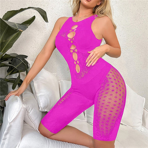 Sexy Bodycon Dress Mesh See Through Hollow Out Fishnet Mini Dress Perspective Party Club Party Beach Dress Tights Dress Lingerie