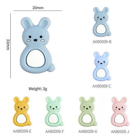 TYRY.HU 5pcs I Love Mom Dad Silicone Beads Baby Products Teething Toys For DIY Jewelry Making BPA Free Mordedor Silicone Beads