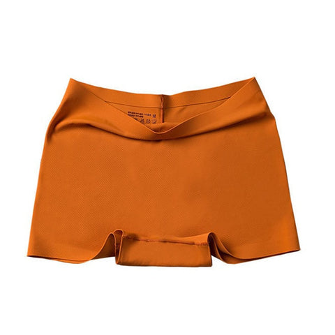 2 Pcs/Set Silk Seamless Underwear Women&#39;s Boxer Shorts Ladies Panties Safety Pants Soild Female Tangas High Waist Lingerie Panty