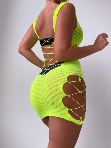Women&#39;s Sleeveless Sexy Club Party Bandage Dresses Spaghetti Strap Clubwear