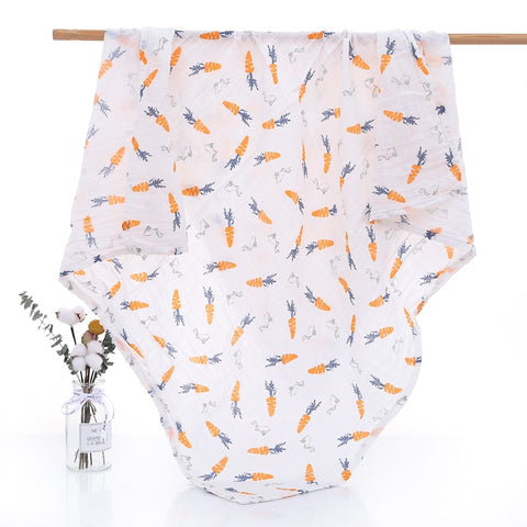 120cm*110cm 2 Layer Muslin Blanket Gauze Bamboo Baby Swaddle Blankets Newborn Baby Muslin Battaniye