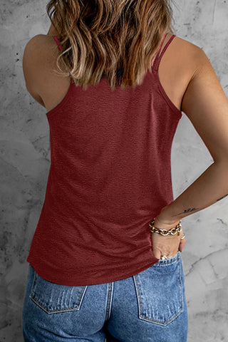 Double-Strap Notched Neck Tank